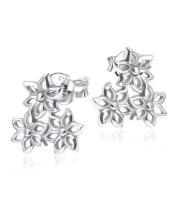 Flower Silver Stud Earring STS-3606